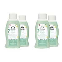 Marchio Amazon- Mama Bear Olio per bebè con oli biologici d'oliva e di jojoba, 4 flaconi - 4x250ml