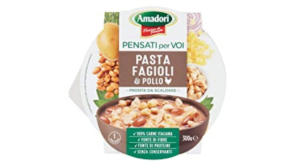 Amadori Pasta Fagioli e Pollo 10 + Antibiotic Free