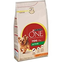 Purina One Mini Crocchette Cane Active Ricco in Pollo, con Riso, per Cani fino a 10 kg, 1.5 kg