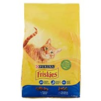 Purina Friskies Gatto Crocchette Gatto Adult con Tonno e Verdure Aggiunte, 1.5 kg