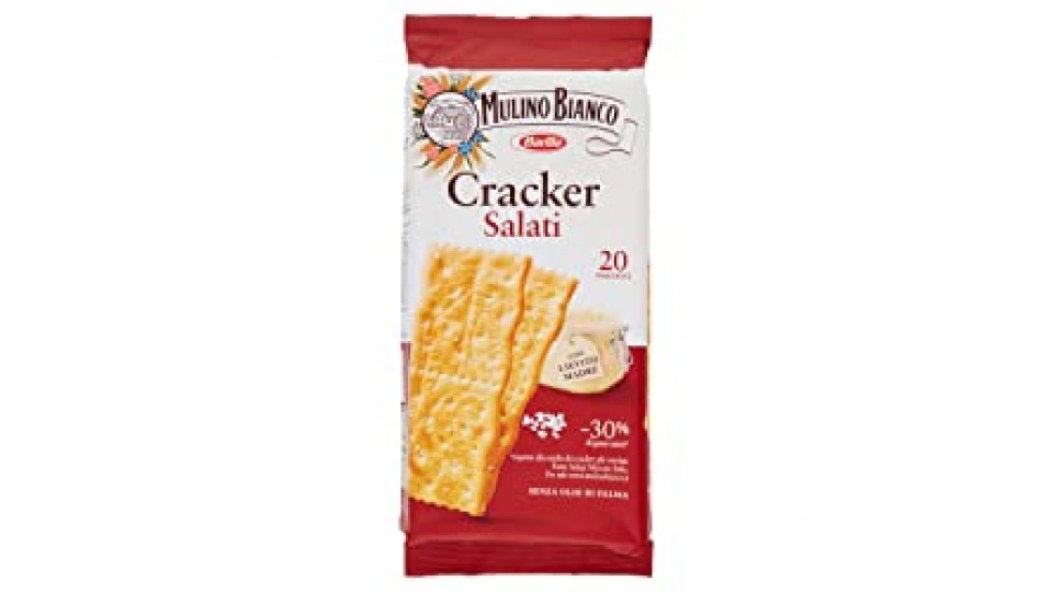 Mulino Bianco Cracker Salati con una Lievitazione Naturale, Snack Salato per la Merenda