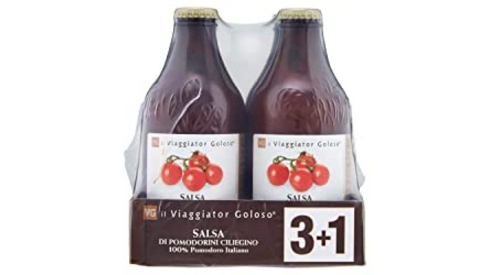 Salsa di Pomodorini Ciliegino 3+1 330 Gr Cad. Il Viaggiator Goloso