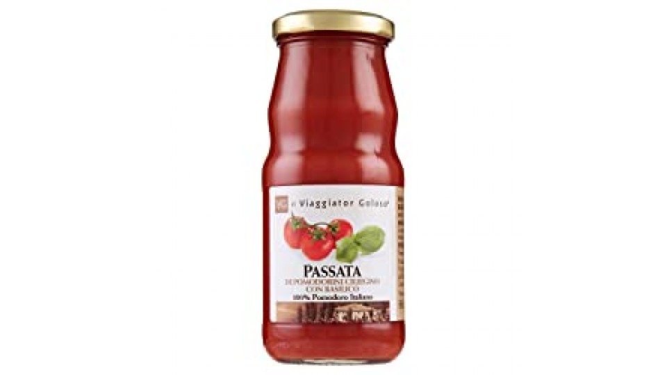 Passata di Pomodoro Ciliegino con Basilico il Viaggiator Goloso