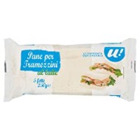 U! Confronta&Risparmia - Pane Al Latte Per Tramezzini 5 Fette 