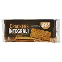 U! Confronta&Risparmia - Crackers Integrali Ad Alto Contenuto Di Fibre 10 Confezioni Singole