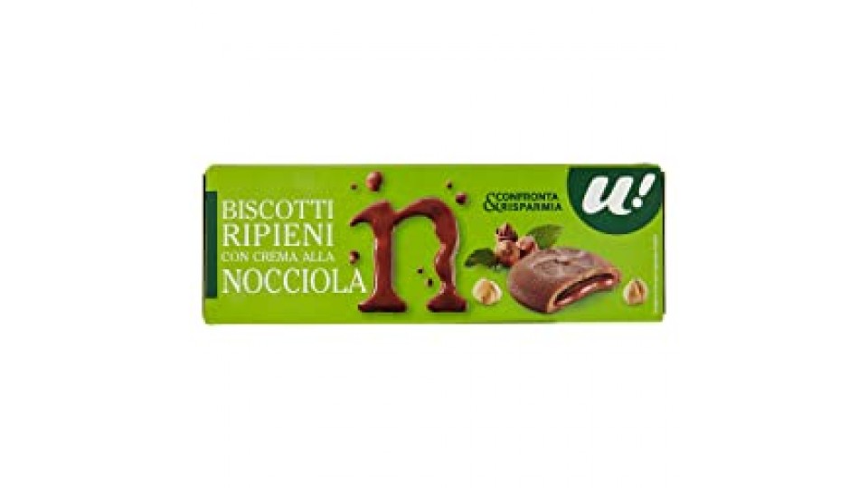 U! Confronta&Risparmia - Biscotti Ripieni Con Crema Alla Nocciola