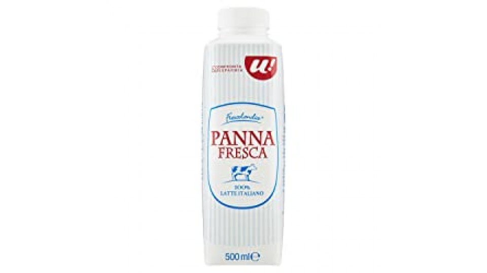 Panna Fresca 100% latte italiano 500ml U! Confronta & Risparmia