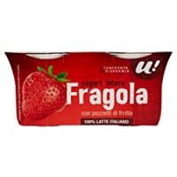 YOGURT INTERO FRAGOLA U! Confronta&Risparmia, 2x125g