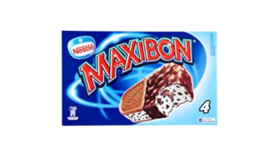 Motta - Maxibon, Biscotto con gelato e granella di cioccolato con copertura al cacao