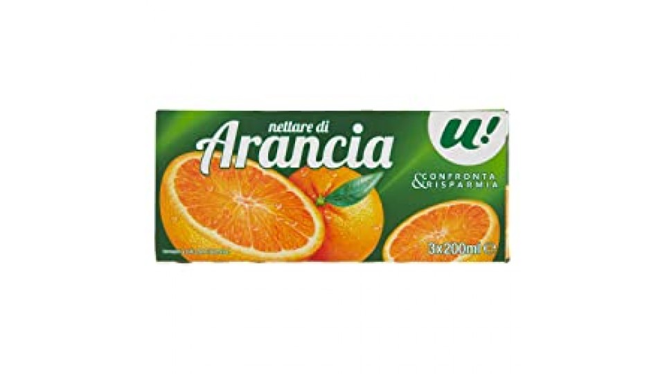 U! Confronta&Risparmia - Nettare Di Arancia In Brick , 3X200Ml