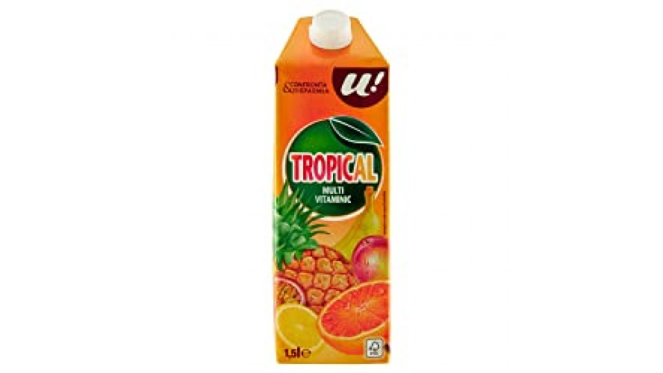 U! Confronta&Risparmia - Bevanda Tropicale Multivitaminica 1,5L