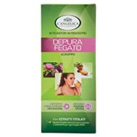 L'Angelica, Sciroppo Integratore Detox Fegato a base di Curcuma, Carciofo e Cardo Mariano, Effetto Depurativo Fegato, Senza Glutine, Senza Lattosio, Vegan