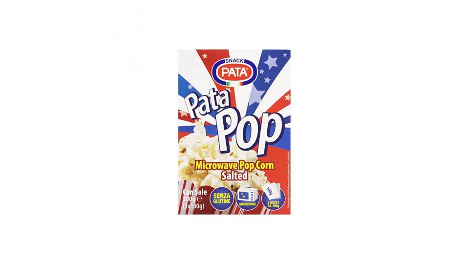 Pata - Microwave Pop Corn, Con Sale, 3 X 100 G