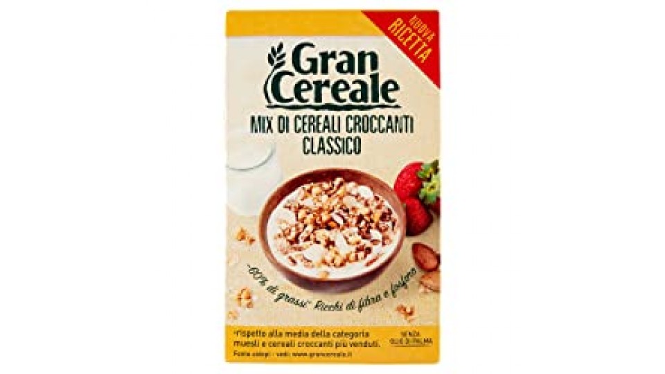 Gran Cereale Cereali Croccanti Classici, Ricchi di Fibra e Fosforo