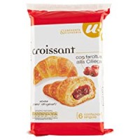 Unes, Merendine 6 Croissant Farciti alla Ciliegia