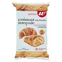 U! Confronta&Risparmia - 6 Croissant Con Farina Integrale E Con Zucchero Di Canna