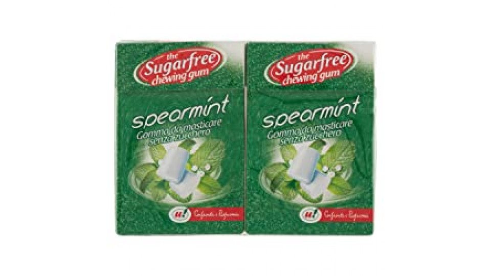 GOMME DA MASTICARE SPEARMINT Senza Zucchero U! Confronta&Risparmia, 2x25g