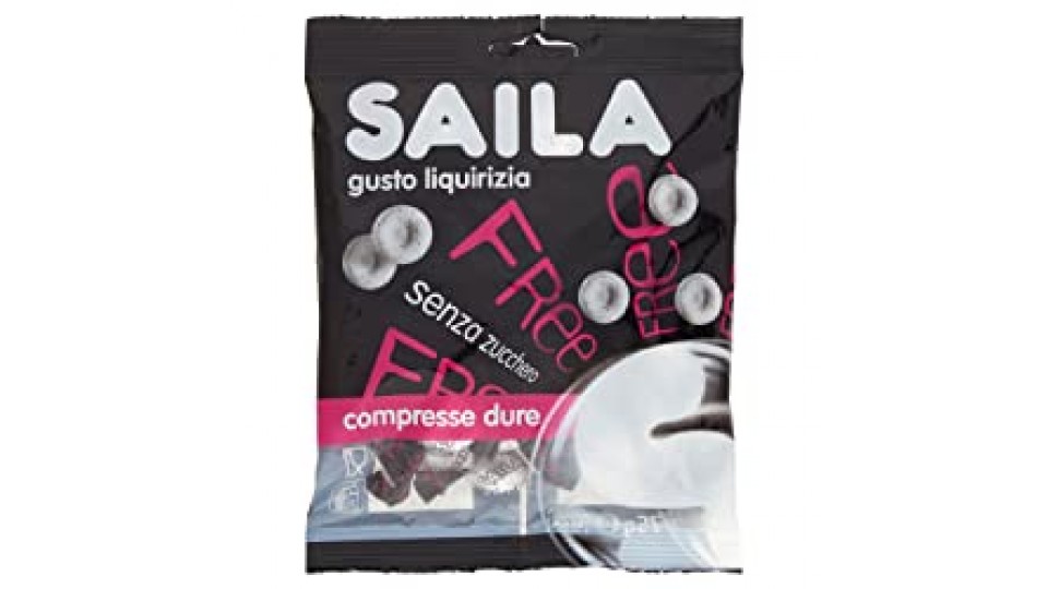 Saila caramelle dure alla liquirizia senza zucchero confezione da 100 gr (1000046974)