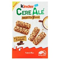 Kinder - CereAlé Biscotti ai 7 cereali gocce di cioccolato fondente 6 astucci da 2 biscotti