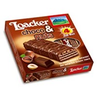 Loacker CHOCO&NUTS Snack Dolce al Cioccolato e Nocciole 4X26g