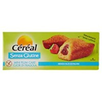 Céréal Plum Cake Cuor Fragola senza Glutine - Merendine Senza Latte - Senza Lattosio