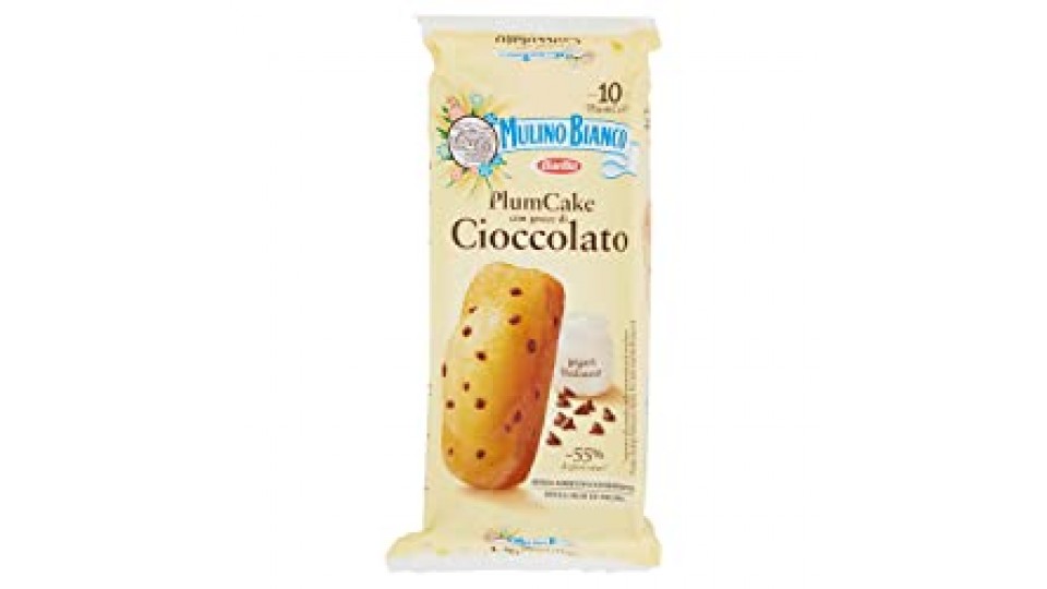 Mulino Bianco Merendine Plumcake con Gocce di Cioccolato, Snack Dolce per la Merenda