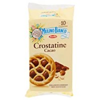 Mulino Bianco Crostatine con Crema al Cacao e Nocciole - Colazione e Snack Dolce per Merenda - 10 Crostatine