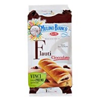 Mulino Bianco Merendine Flauti al Cioccolato, Snack Dolce per la Merenda
