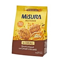 Misura Biscotti Integrali Multigrain | con Cereali Croccanti | Confezione da
