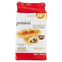 U! Confronta&Risparmia - 8 Panini Con Crema Al Cioccolato 