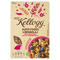 Kellogg's Wkk Super Foods Granola Farro e Mirtilli Rossi - 0.300 kg