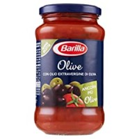Barilla Sugo Pronto di Pomodoro 100% Italiano con Olive Nere, Olive Verdi e Olio Extravergine d'Oliva
