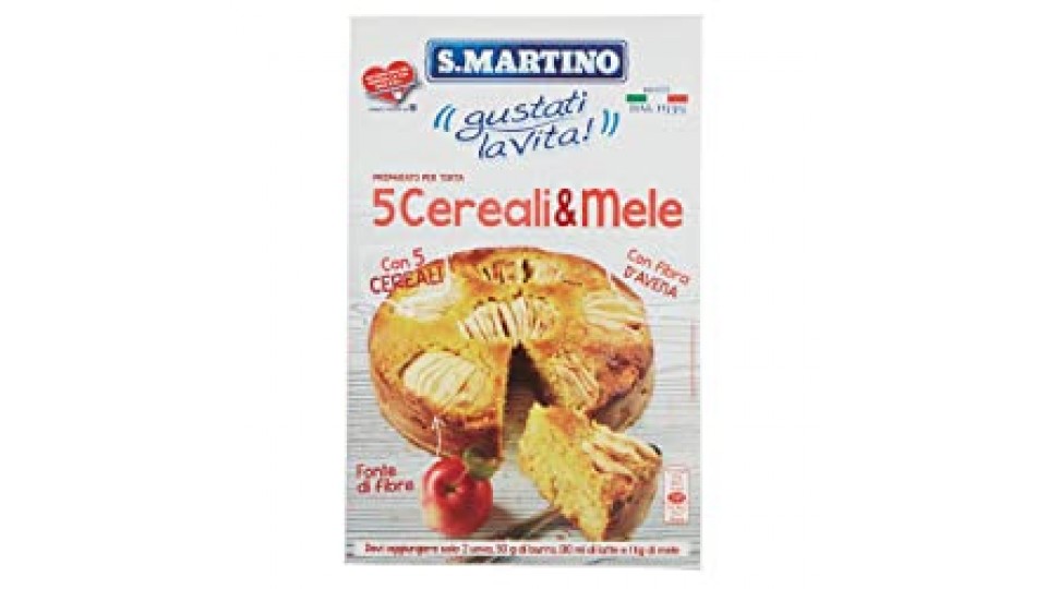 S.Martino - Torta ai 5 Cereali e Mele - Astuccio