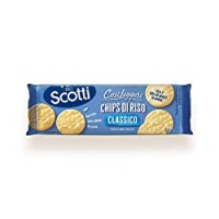 Riso Scotti - Chips di Riso Salati - Snack Salato per Aperitivo Senza Glutine, Non Fritto
