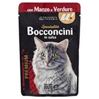 U! Confronta&Risparmia - Bocconcini Premium In Salsa Con Manzo E Verdure Per Gatto