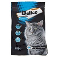 U! Confronta&Risparmia - Croccantini Delice Premium Con Salmone,Aringhe E Tonno Per Gatto