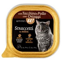 UNES Vaschetta Gatto Straccetti in Salsa con Tacchino Pollo e Ortaggi U! Confronta e Risparmia