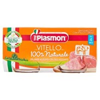 Plasmon Oasi nella Crescita, Omogeneizzato con Vitello e Cereale, dal 4 mese - 2 Pezzi da 80 g, Totale: