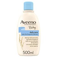 AVEENO Baby, Bagno e Doccia Schiuma Delicato per Bambini, Daily Care, Formula Delicata, Senza Lacrime, Pelli Sensibili, con Avena Colloidale, Camomilla e Aloe