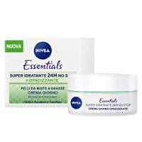 Nivea Essentials Super Idratante 24H Opacizzante, Crema Giorno Viso per Pelli da Miste a Grasse