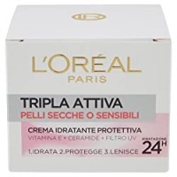 L'Oréal Paris Trattamenti Tripla Attiva Crema Idratante Protettiva Per Pelli Secche O Sensibili