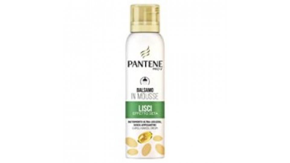 Pantene Pro-V Pro-V Balsamo Per Capelli In Mousse Lisci Effetto Seta, Morbidezza Effetto Seta E Controllo Dell’Effetto Crespo