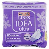 Lines Idea Ultra, Assorbenti Giorno Con Ali, 12 Pezzi