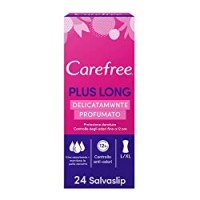 Carefree, Salvaslip, Plus Long, Delicatamente Profumato, 100% Traspirante, Controllo Odori