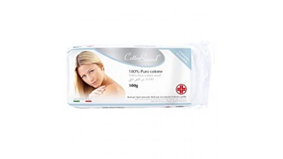 Palucart Lotto di 24 Confezioni di Ovatta 100 Grammi Cotton Sound Pulizia Viso Corpo
