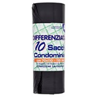 10 SACCHI PATTUMIERA NERI 70x110cm 110L U! Confronta&Risparmia