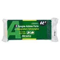 SPUGNE AZIONE FORTE ABRASIVA 3 Pezzi U! Confronta&Risparmia