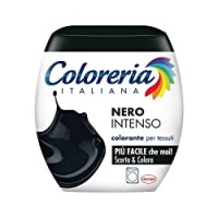 Coloreria Italiana Grey Colorante Tessuti e Vestiti in Lavatrice, Nero Intenso