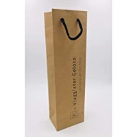 SACCHETTO REGALO CARTA GRANDE per Bottiglie da 75cl il Viaggiator Goloso