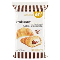 U! Confronta&Risparmia - 6 Croissant Con Farcitura Al Latte E Cioccolato